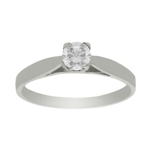 SORTIJA ORO BLANCO 18KL DIAMANTE - Números: nº 18 