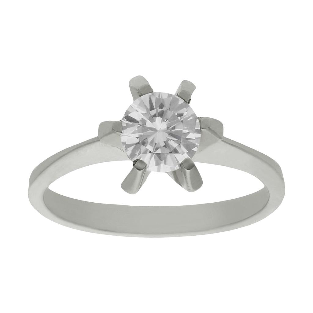 SORTIJA ORO BLANCO 18KL DIAMANTE - Números: nº 18 