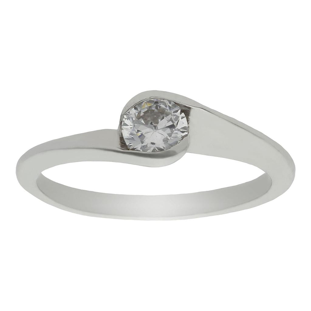 SORTIJA ORO BLANCO 18KL DIAMANTE - Números: nº 18 