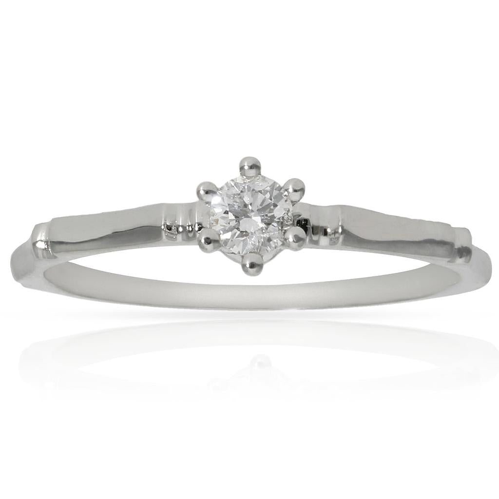 SORTIJA ORO BLANCO 18KL DIAMANTE - Números: nº 18 
