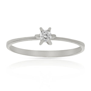 SORTIJA ORO BLANCO 18KL DIAMANTE - Números: nº 19 