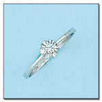 SORTIJA ORO BLANCO 18KL DIAMANTE - Números: nº 19 