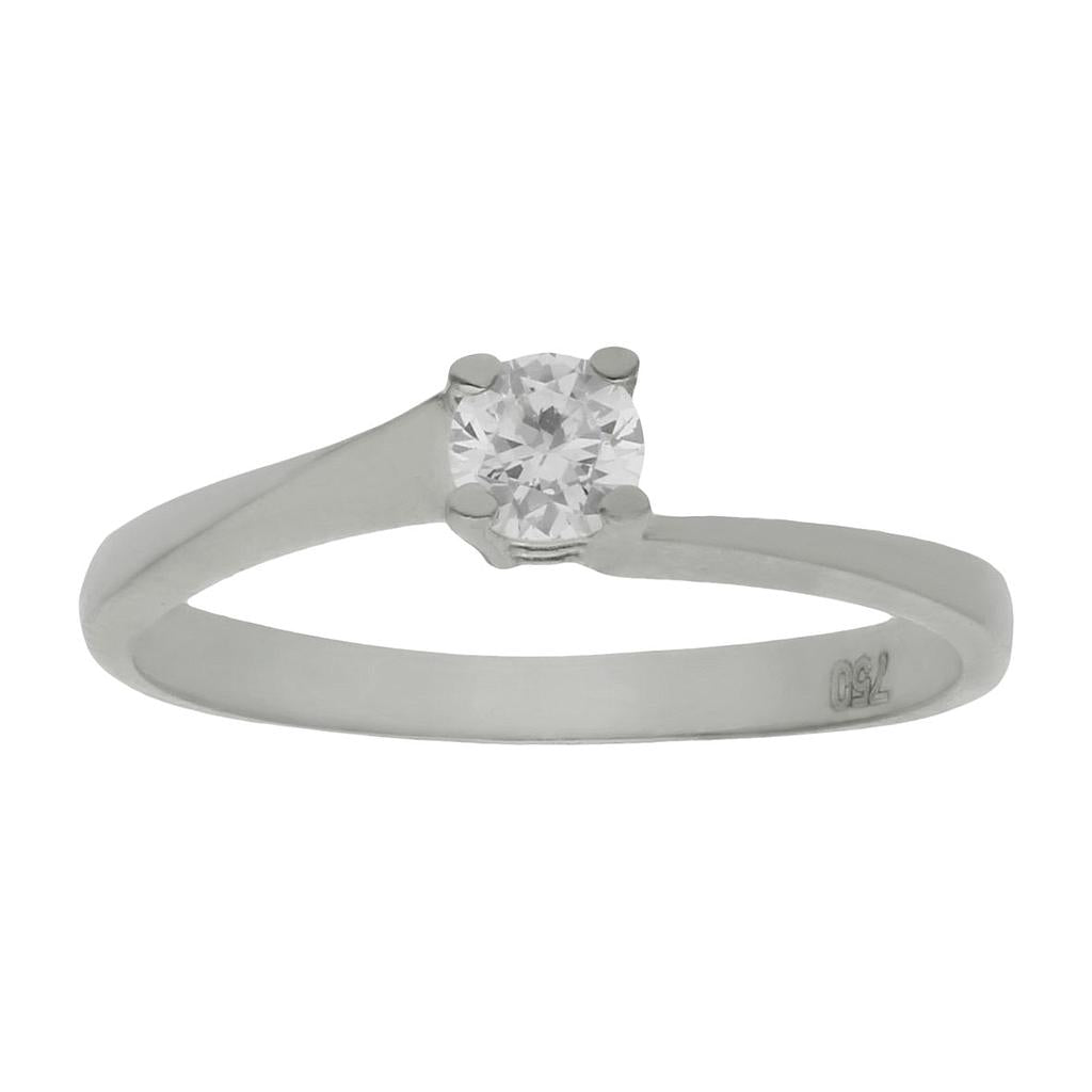 SORTIJA ORO BLANCO 18KL DIAMANTE - Números: nº 19 