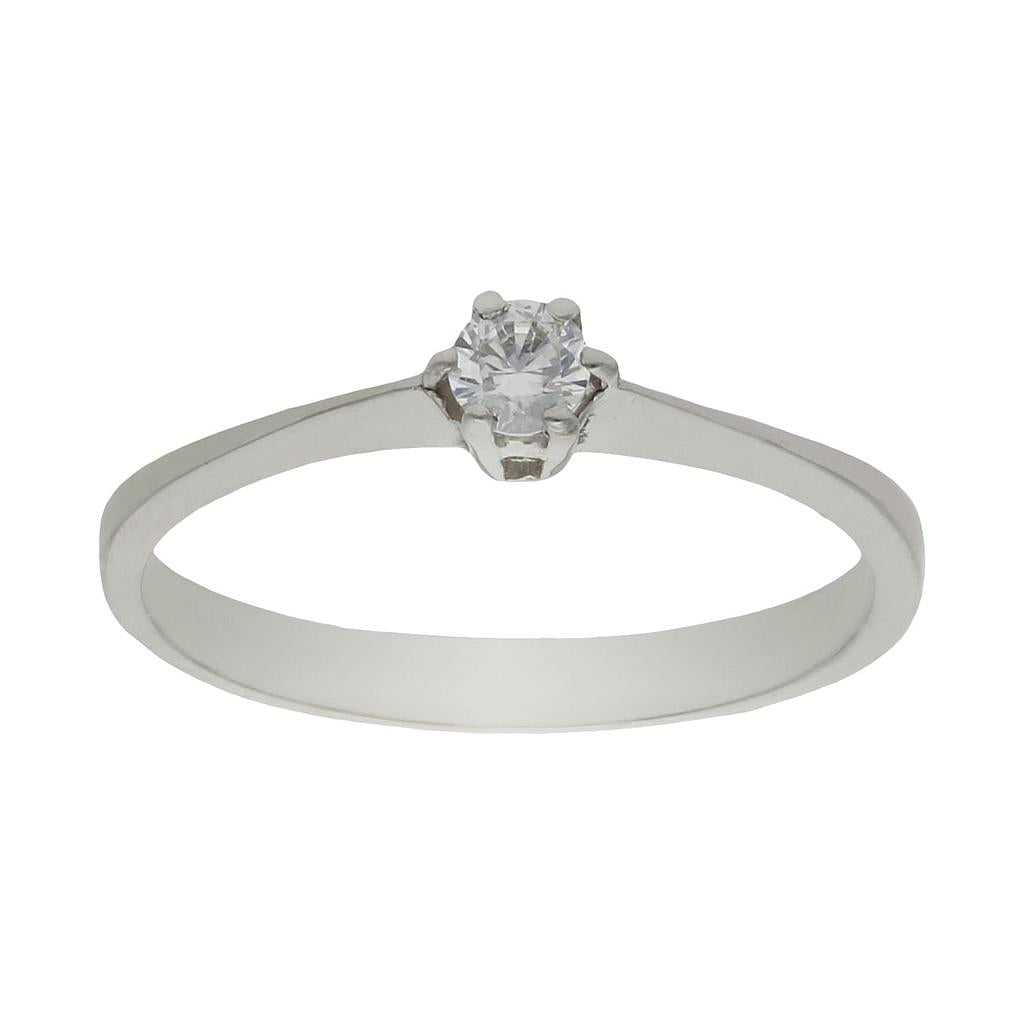 SORTIJA ORO BLANCO 18KL DIAMANTE - Números: nº 19 