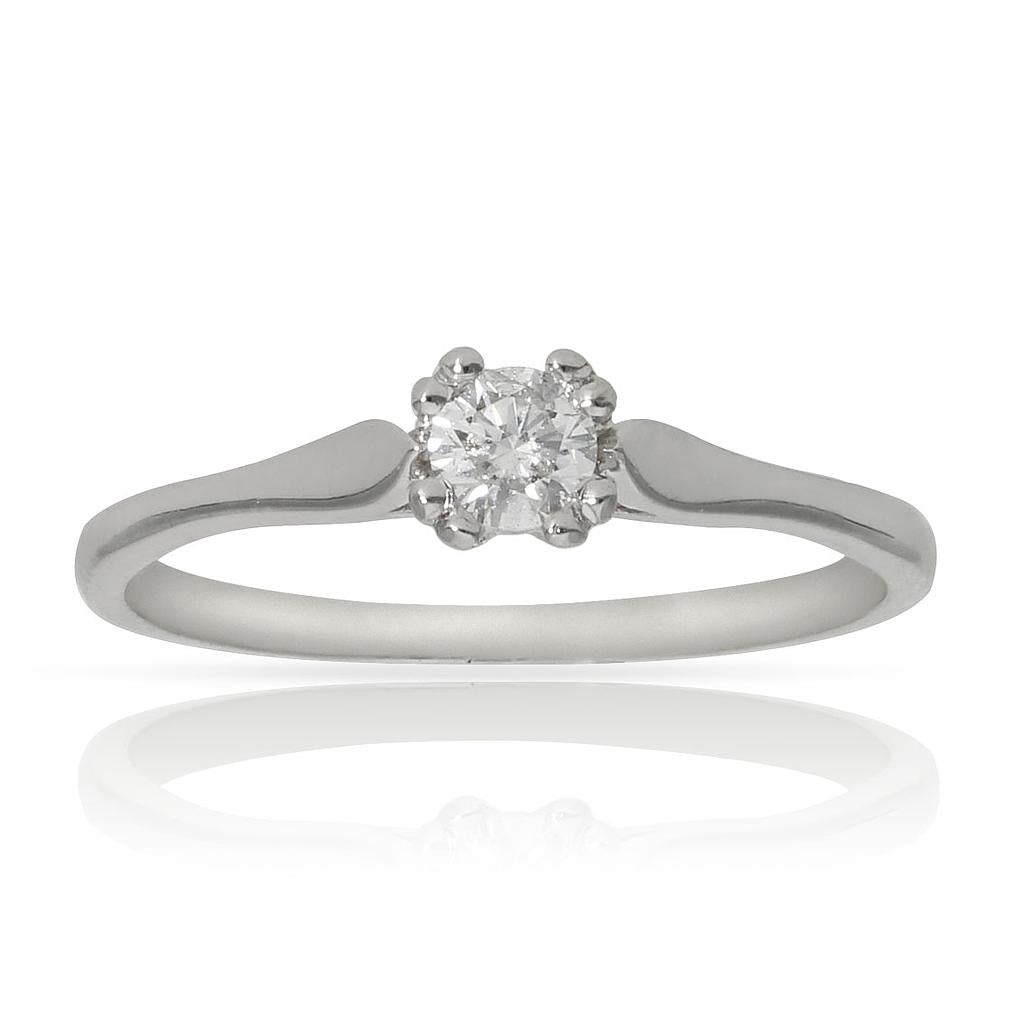 SORTIJA ORO BLANCO 18KL DIAMANTE - Números: nº 20 