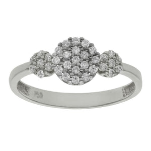 SORTIJA ORO BLANCO 18KL DIAMANTES - Números: nº 10 