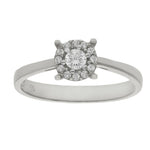 SORTIJA ORO BLANCO 18KL DIAMANTES - Números: nº 15 
