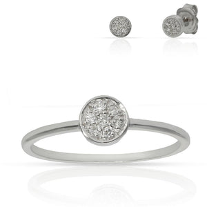 SORTIJA ORO BLANCO 18KL DIAMANTES - Números: nº 15 