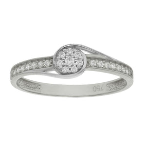SORTIJA ORO BLANCO 18KL DIAMANTES - Números: nº 17 
