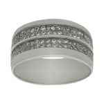 SORTIJA ORO BLANCO 18KL DIAMANTES - Números: nº 17 