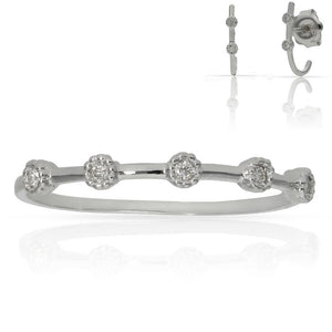 SORTIJA ORO BLANCO 18KL DIAMANTES - Números: nº 18 