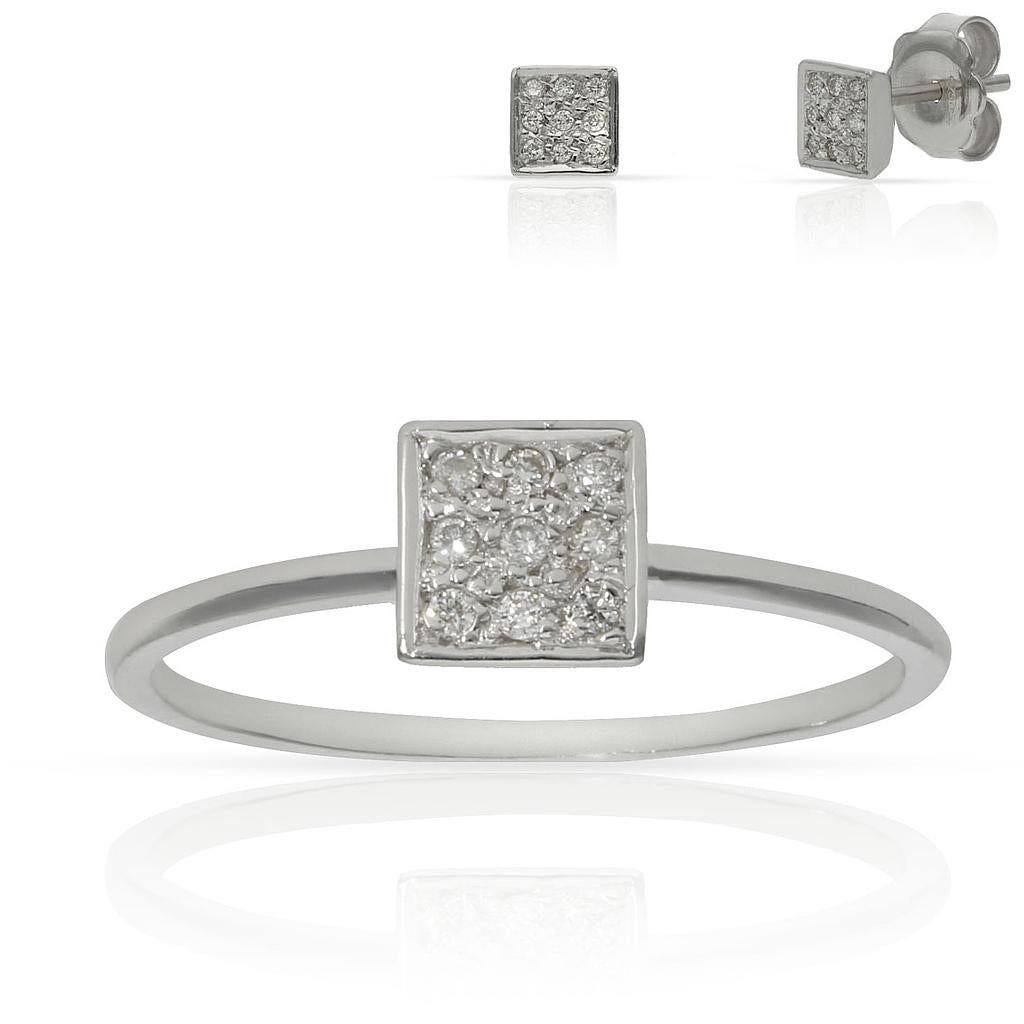 SORTIJA ORO BLANCO 18KL DIAMANTES - Números: nº 18 