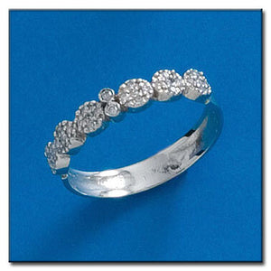 SORTIJA ORO BLANCO 18KL DIAMANTES - Números: nº 19 