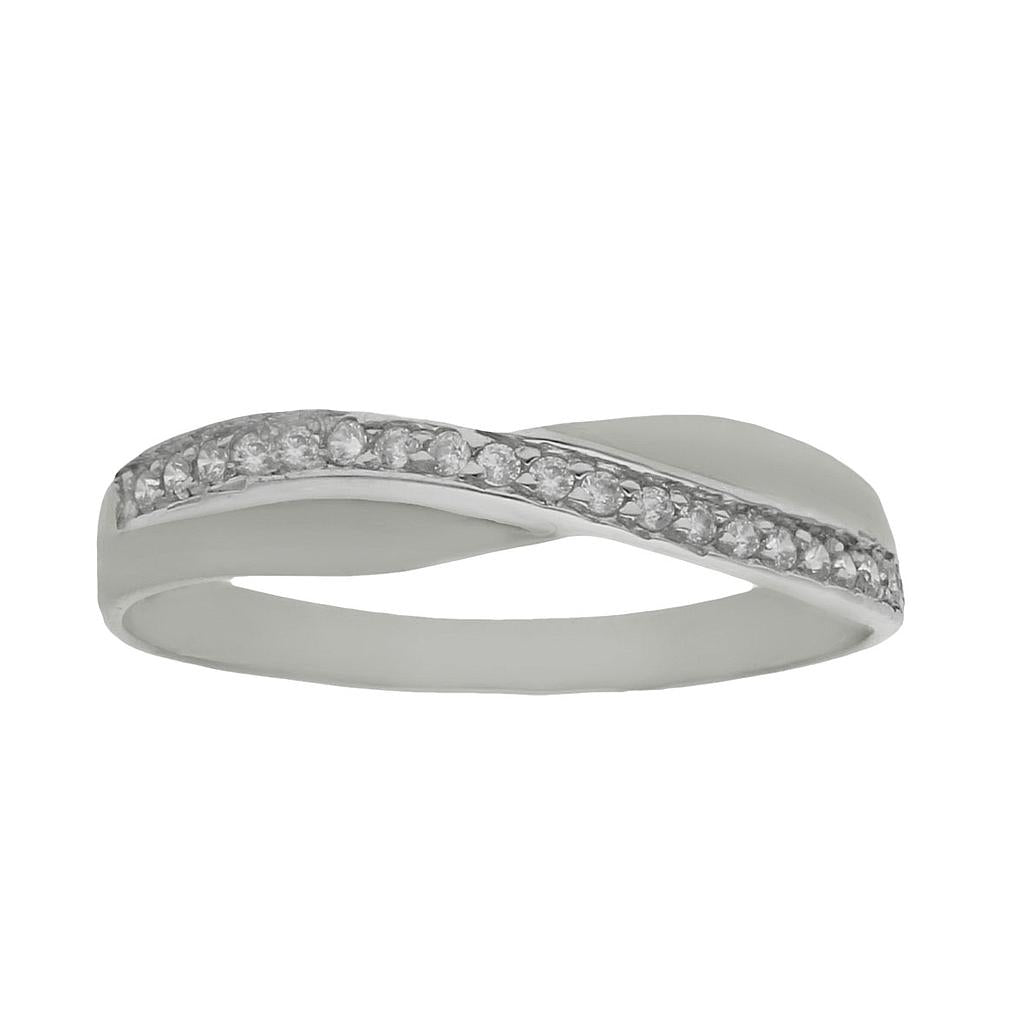 SORTIJA ORO BLANCO 18KL DIAMANTES  - Números: nº 19 