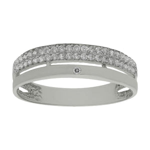 SORTIJA ORO BLANCO 18KL DIAMANTES - Números: nº 19 