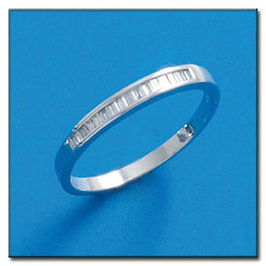 SORTIJA ORO BLANCO 18KL DIAMANTES - STOCK - Números: nº 10 