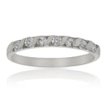 SORTIJA ORO BLANCO 18KL DIAMANTES - STOCK - Números: nº 14 