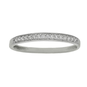 SORTIJA ORO BLANCO 18KL DIAMANTES - STOCK - Números: nº 15 