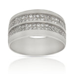 SORTIJA ORO BLANCO 18KL DIAMANTES - STOCK - Números: nº 16 