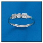 SORTIJA ORO BLANCO 18KL DIAMANTES - STOCK - Números: nº 17 