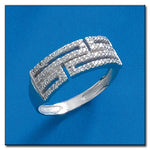SORTIJA ORO BLANCO 18KL DIAMANTES - STOCK - Números: nº 17 
