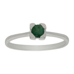 SORTIJA ORO BLANCO 18KL ESMERALDA FINA - Números: nº 16 