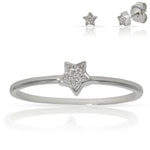 SORTIJA ORO BLANCO 18KL ESTRELLA DIAMANTES - Números: nº 12 