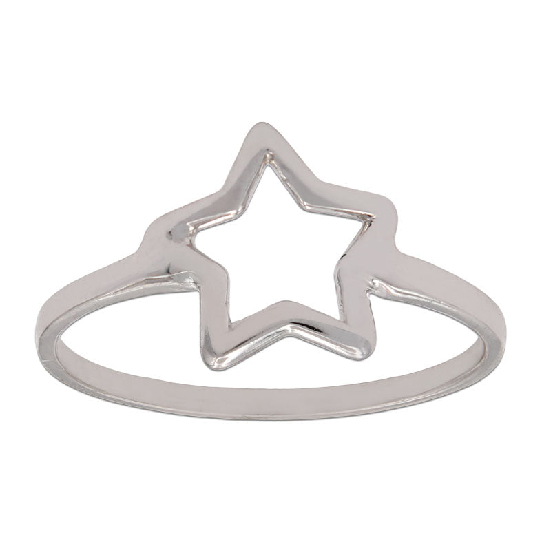 SORTIJA ORO BLANCO 18KL ESTRELLA - Números: nº 13 
