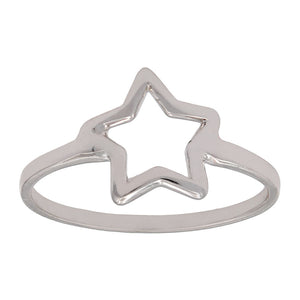 SORTIJA ORO BLANCO 18KL ESTRELLA - Números: nº 13 