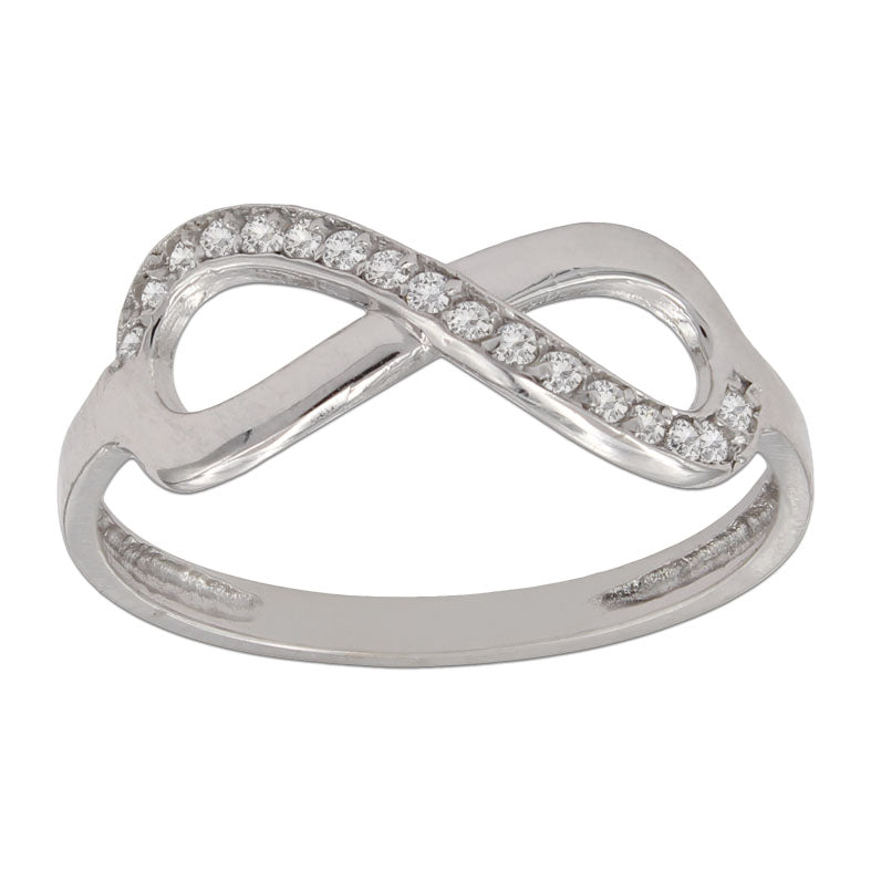 SORTIJA ORO BLANCO 18KL INFINITO CIRCONITAS - Números: nº 13 