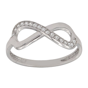 SORTIJA ORO BLANCO 18KL INFINITO CIRCONITAS - Números: nº 13 
