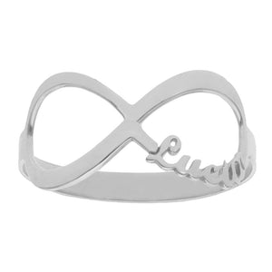 SORTIJA ORO BLANCO 18KL INFINITO NOMBRES - Números: nº 19 