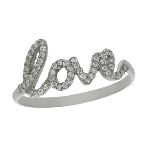 SORTIJA ORO BLANCO 18KL LOVE CIRCONITAS - Números: nº 13 