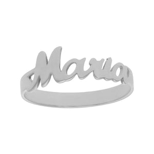 SORTIJA ORO BLANCO 18KL NOMBRE - Números: nº 19 