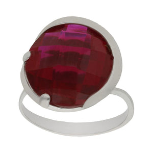 SORTIJA ORO BLANCO 18KL - PIEDRA PAPARAYA - Números: nº 17 