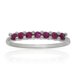 SORTIJA ORO BLANCO 18KL RUBIES FINOS - Números: nº 16 